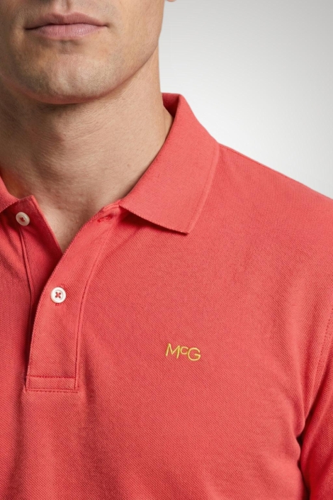 McGregor roze heren polo | Close up