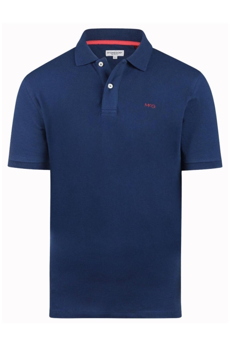 McGregor blauwe heren polo | Vooraanzicht