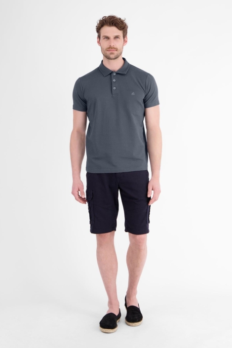 Lerros grijze heren polo | Model