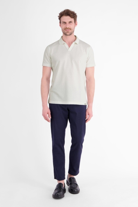Lerros witte heren polo | Model