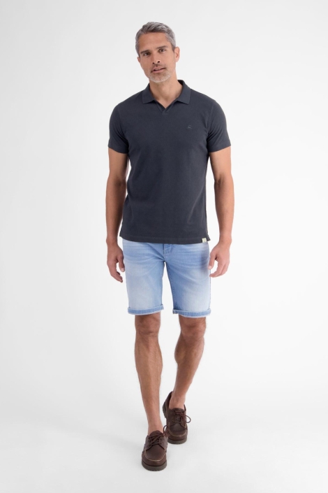 Lerros blauwe heren polo |