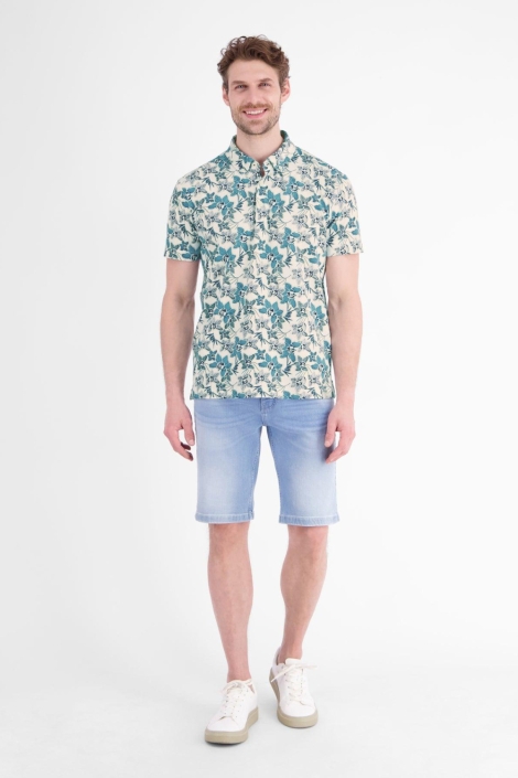 Lerros witte heren polo | Model