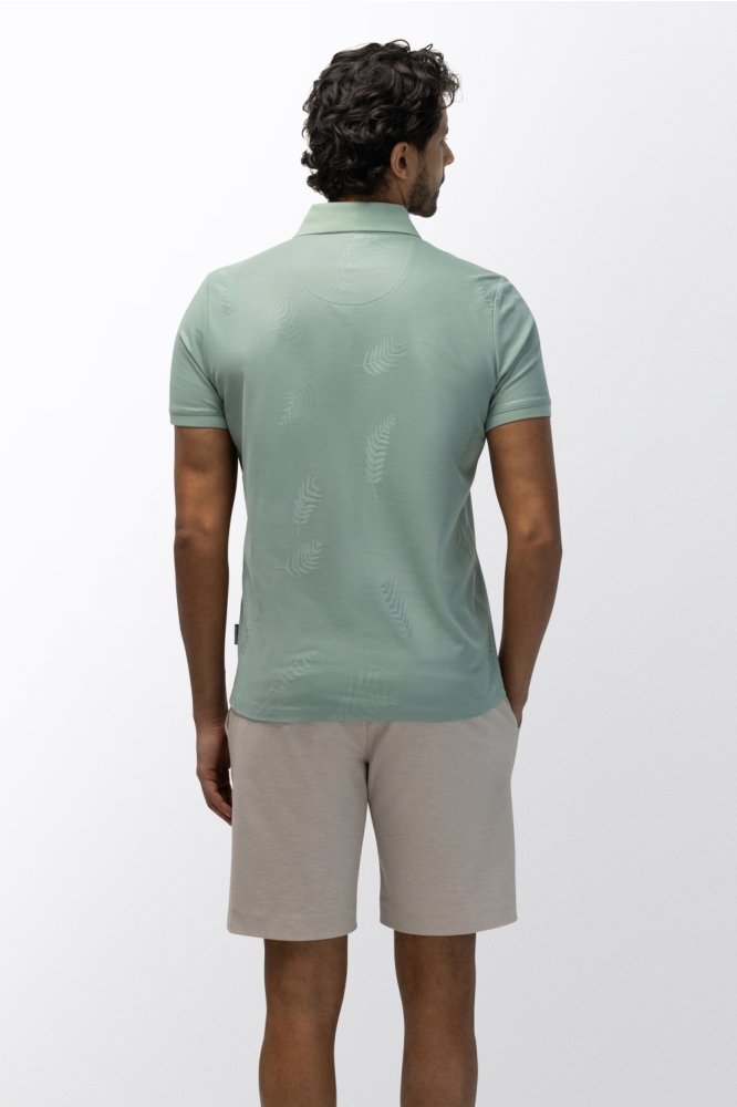 State of Art groene heren polo | Model achteraanzicht