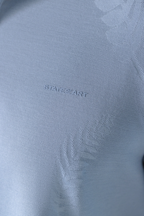 State of Art blauwe heren polo | Kleurstaal