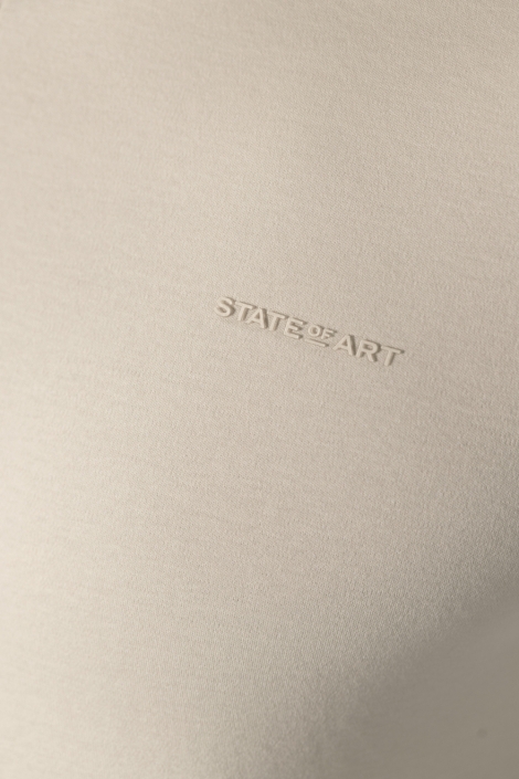 State of Art zand heren polo | Kleurstaal