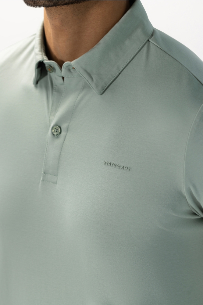State of Art groene heren polo | Kleurstaal
