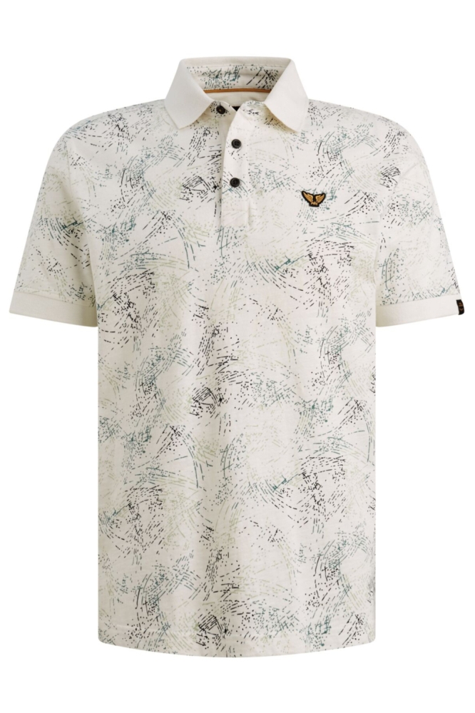 PME legend witte heren polo | Vooraanzicht