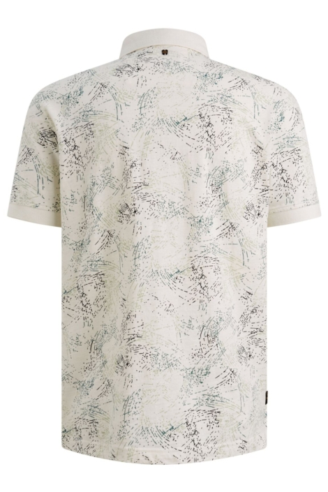 PME legend witte heren polo | Achteraanzicht