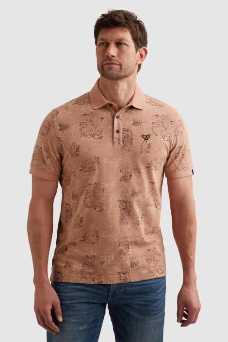 PME legend roze heren polo | Model vooraanzicht