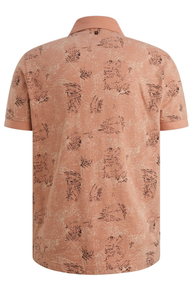 PME legend roze heren polo | Achteraanzicht