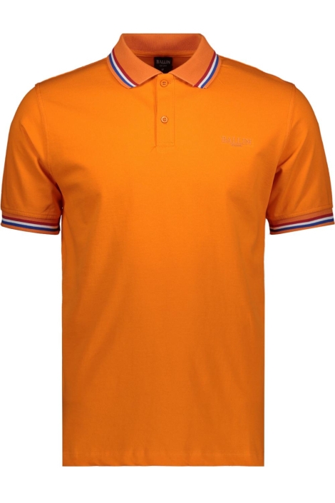 Ballin oranje heren polo | Vooraanzicht