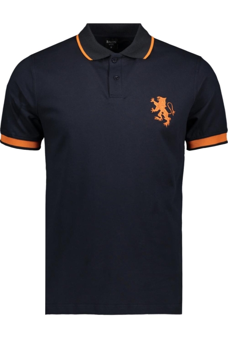 Ballin blauwe heren polo | Vooraanzicht