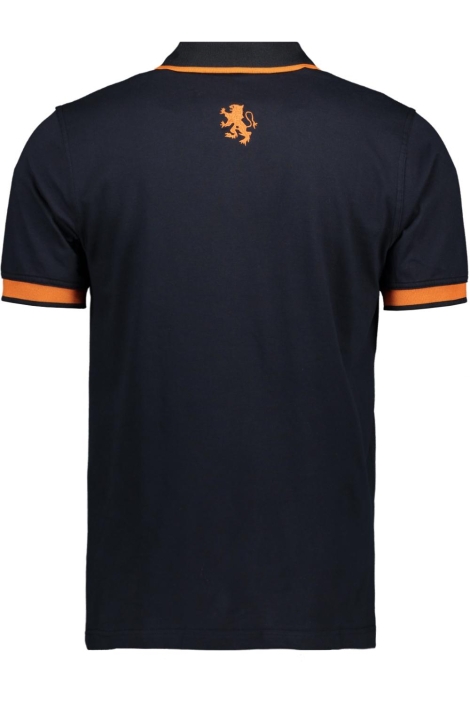 Ballin blauwe heren polo | Achteraanzicht