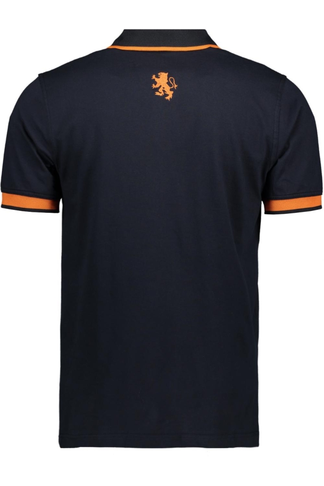 Ballin blauwe heren polo | Achteraanzicht