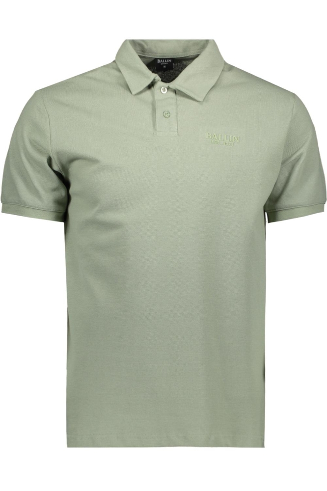 Ballin groene heren polo | Vooraanzicht