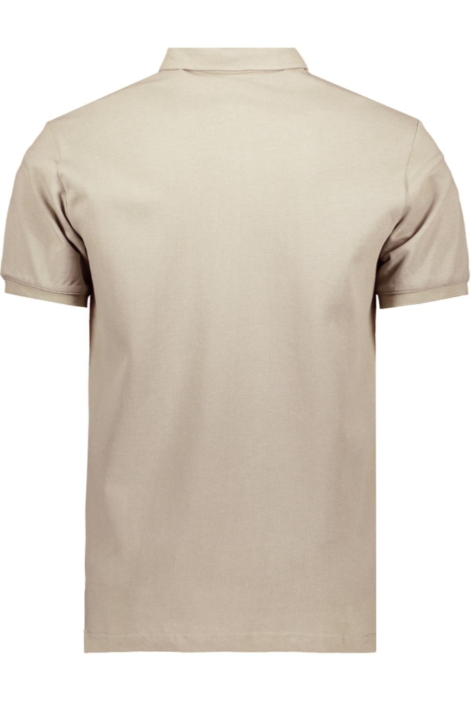 Ballin zand heren polo | Achteraanzicht