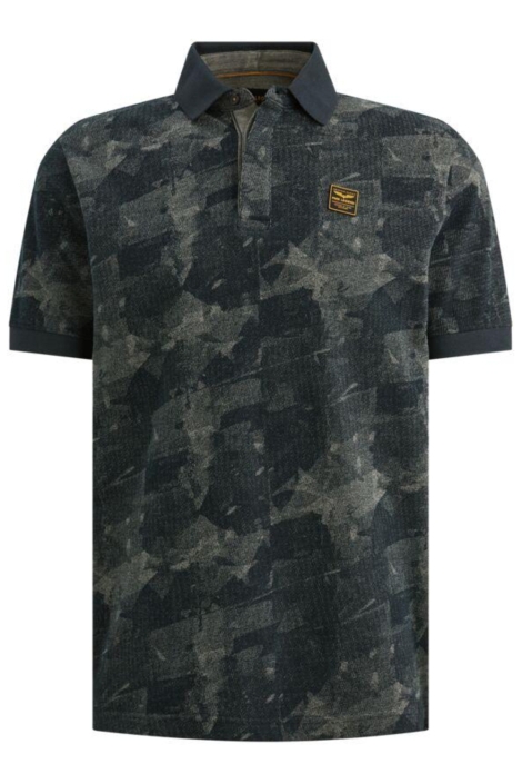PME legend blauwe heren polo | Vooraanzicht
