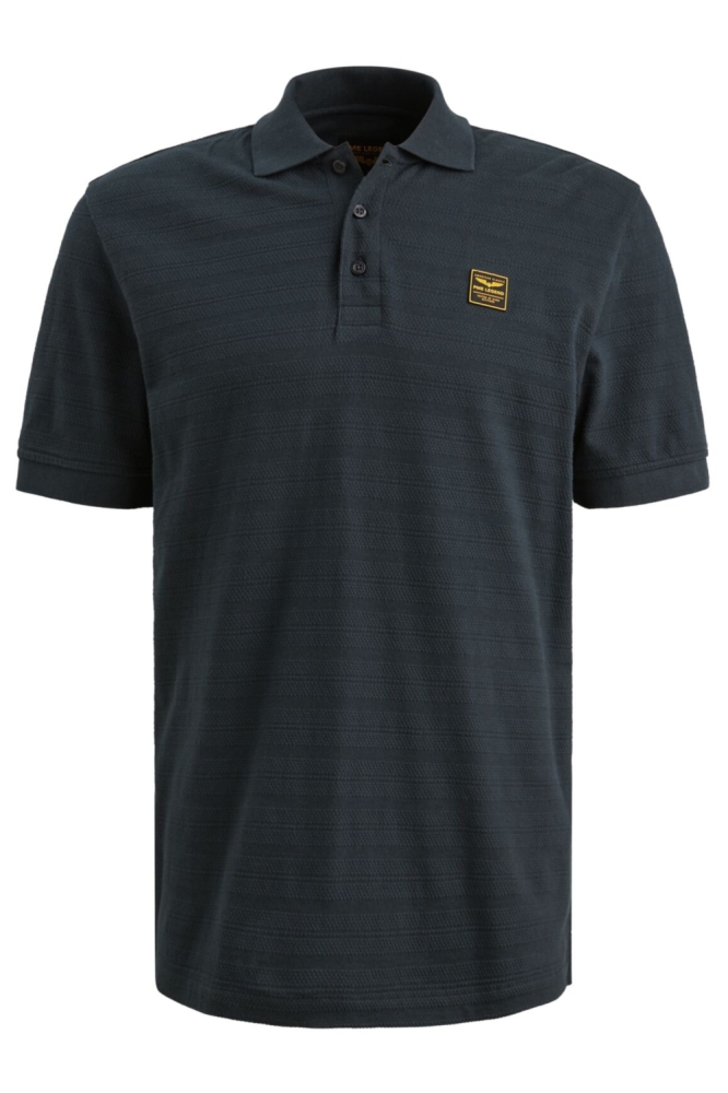 PME legend blauwe heren polo | Vooraanzicht