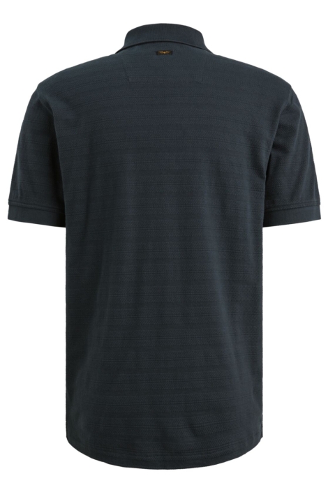 PME legend blauwe heren polo | Achteraanzicht