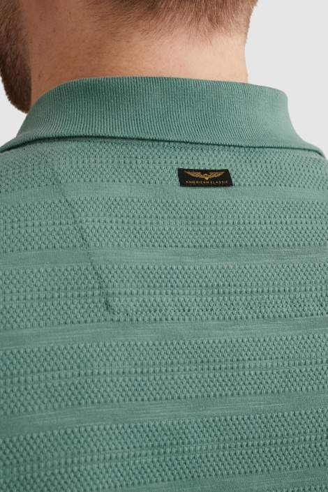 PME legend groene heren polo | Close up