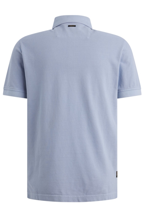 PME legend blauwe heren polo | Achteraanzicht