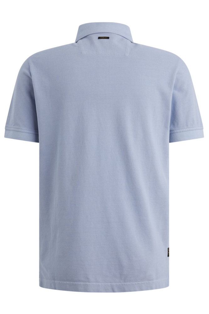 PME legend blauwe heren polo | Achteraanzicht
