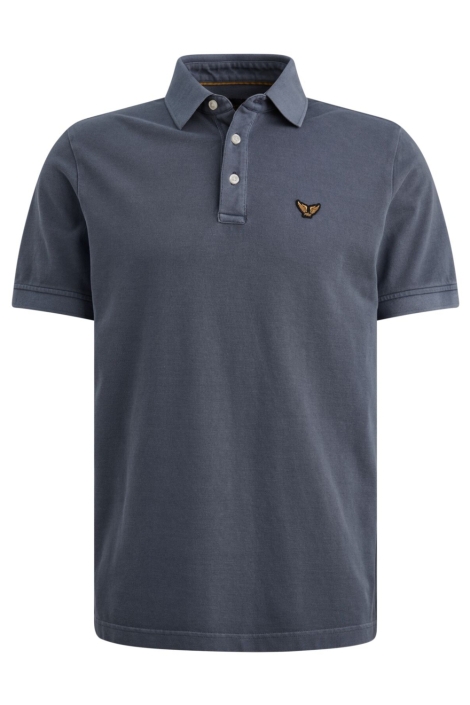 PME legend blauwe heren polo | Vooraanzicht