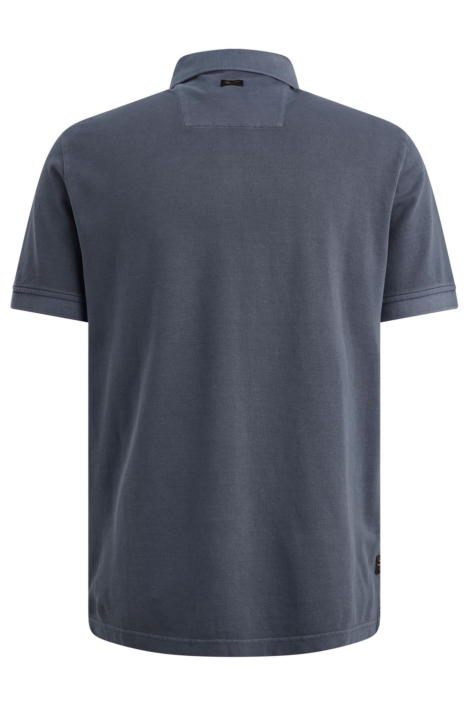 PME legend blauwe heren polo | Achteraanzicht