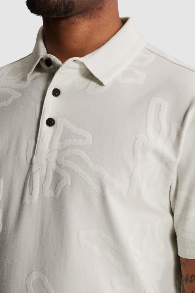 Cast Iron ecru heren polo | Unique Selling Point
