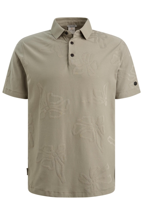 Cast Iron groene heren polo | Vooraanzicht