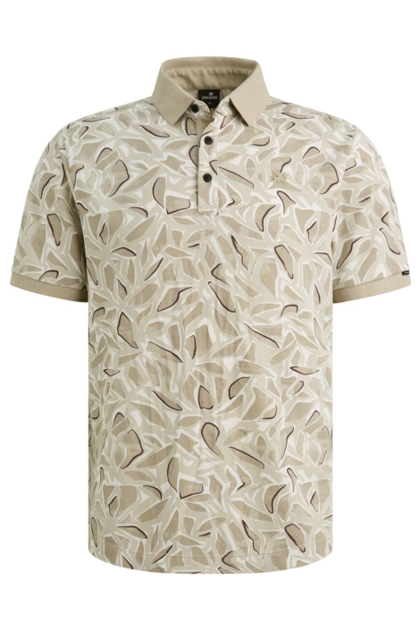 Vanguard beige heren polo | Vooraanzicht
