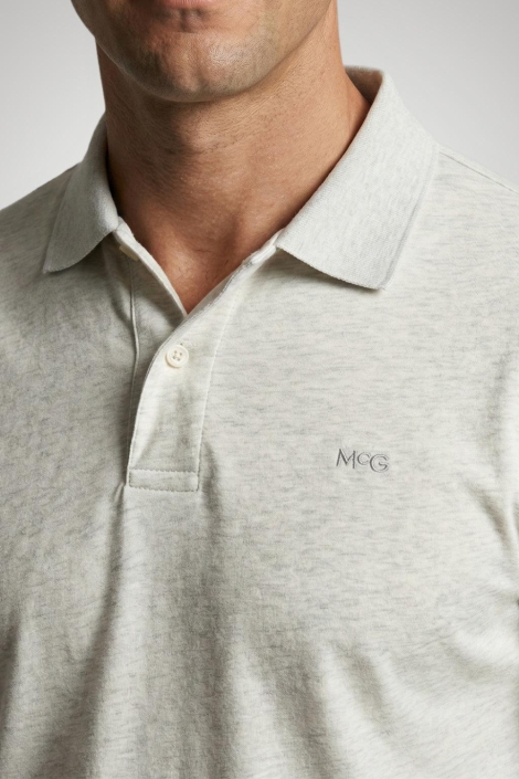 McGregor grijze heren polo | Close up