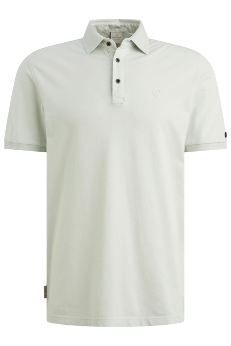 Cast Iron ecru heren polo | Vooraanzicht