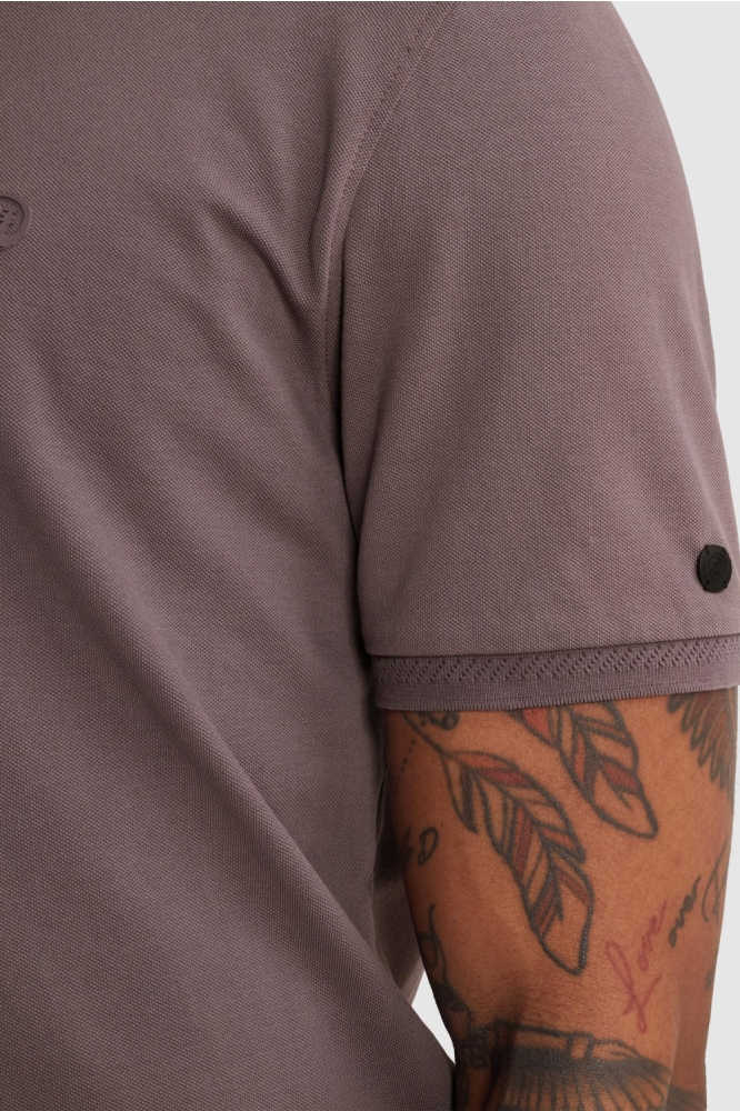 Cast Iron bordeaux heren polo | Kleurstaal