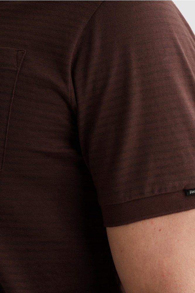 Vanguard bordeaux heren polo | Close up