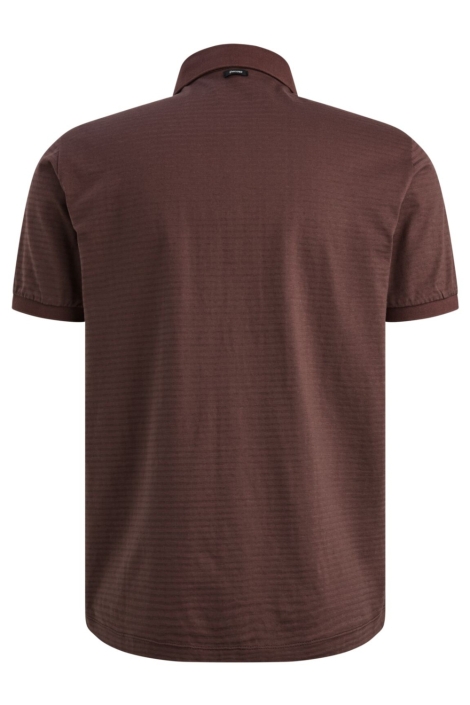 Vanguard bordeaux heren polo | Achteraanzicht