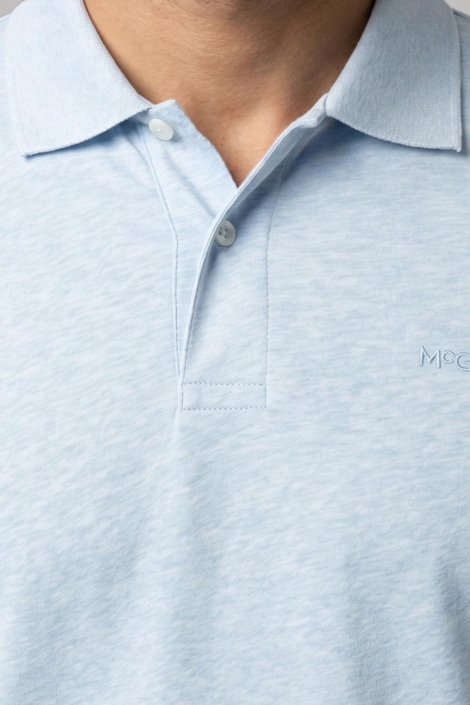 McGregor blauwe heren polo | Close up