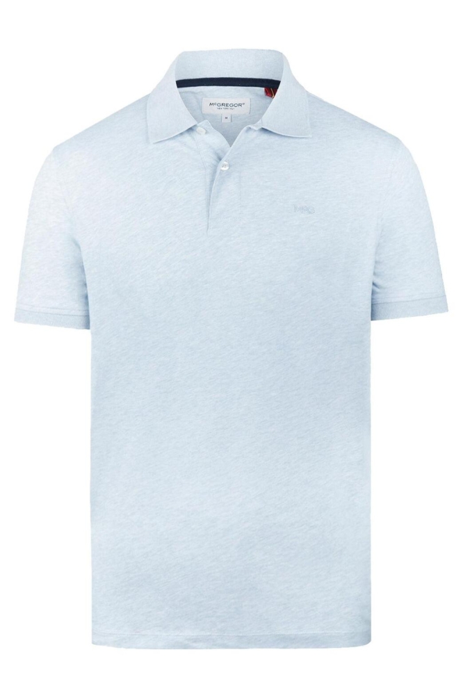 McGregor blauwe heren polo | Vooraanzicht