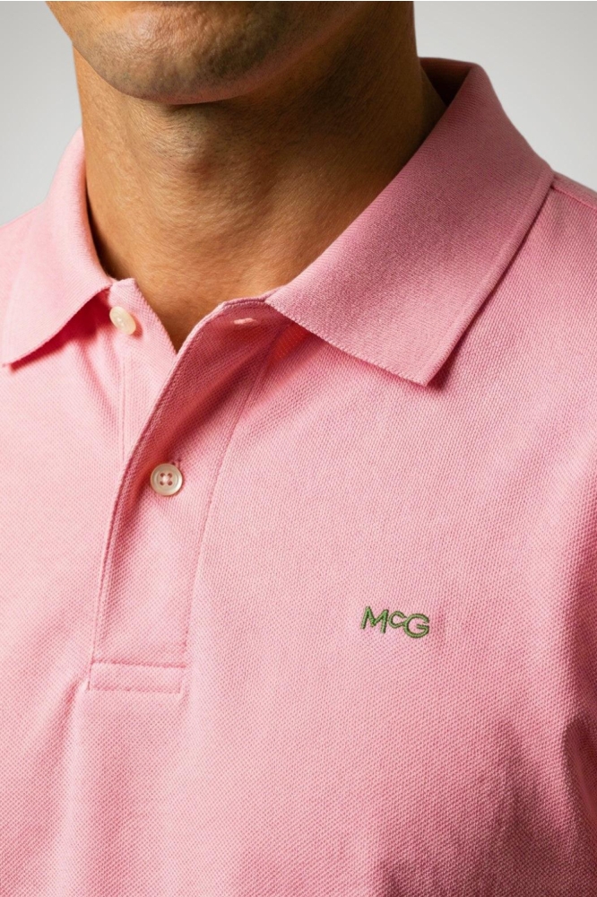 McGregor roze heren polo | Close up