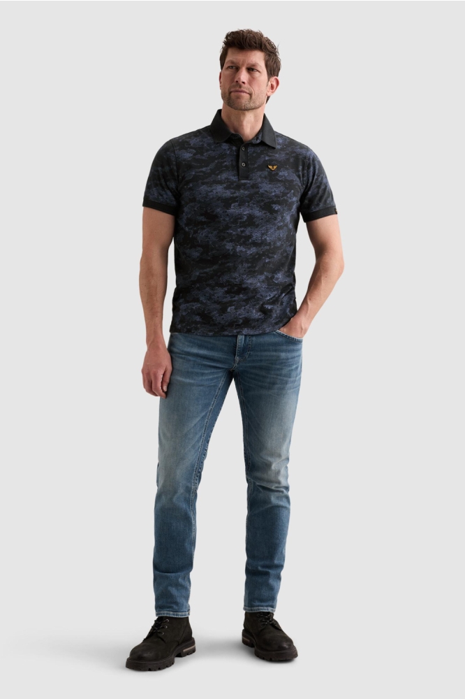 PME legend blauwe heren polo | Model