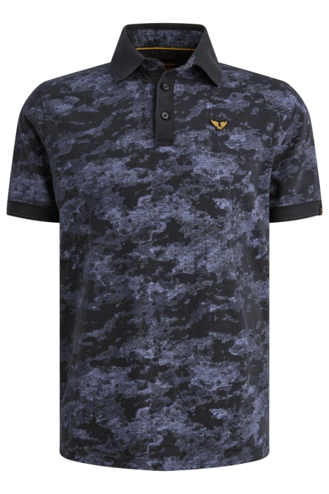 PME legend blauwe heren polo | Vooraanzicht