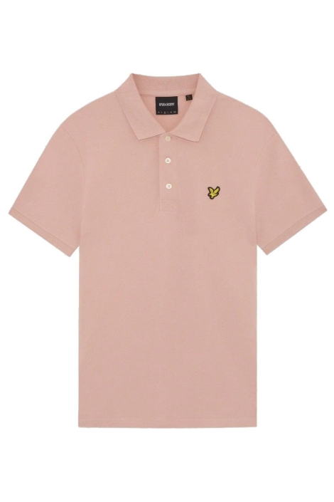 Lyle & Scott roze heren polo | Vooraanzicht