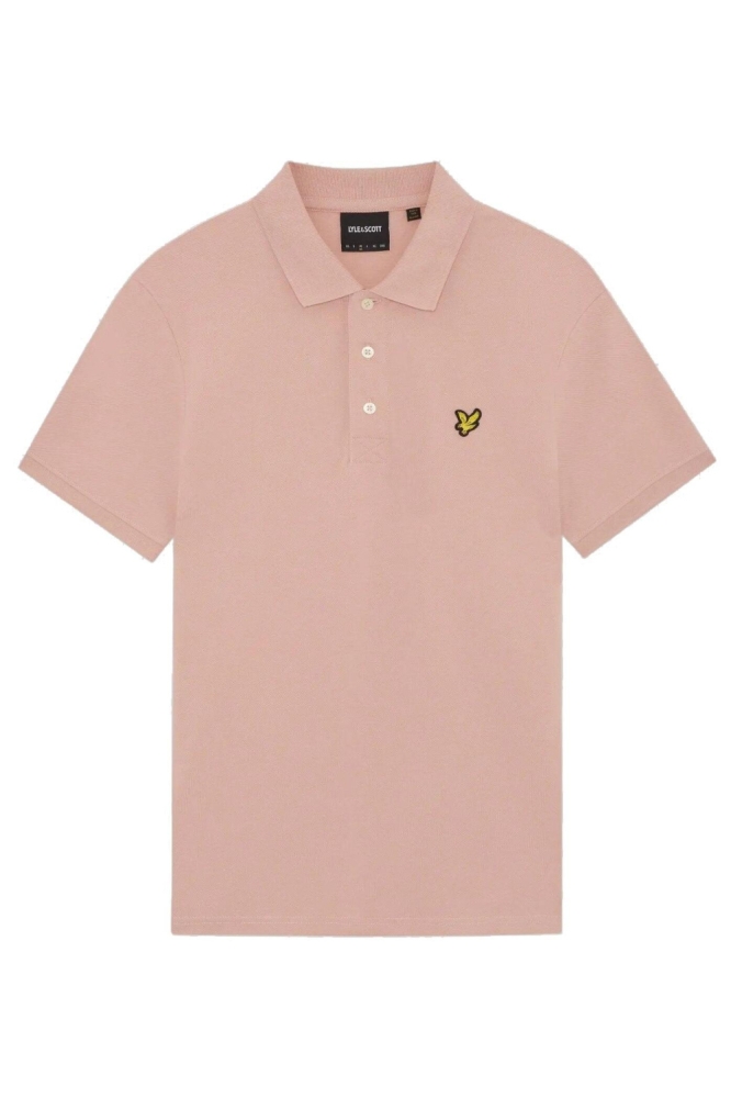 Lyle & Scott roze heren polo | Vooraanzicht