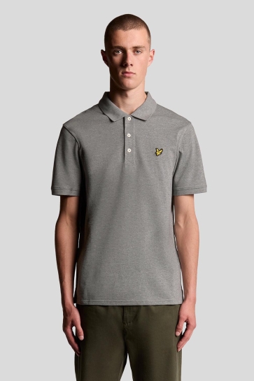 Lyle & Scott plain polo shirt Grijs