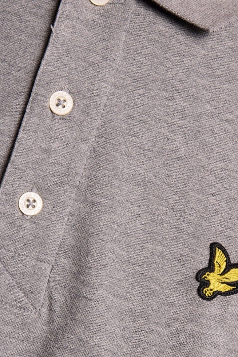 Lyle & Scott grijze heren polo | Kleurstaal