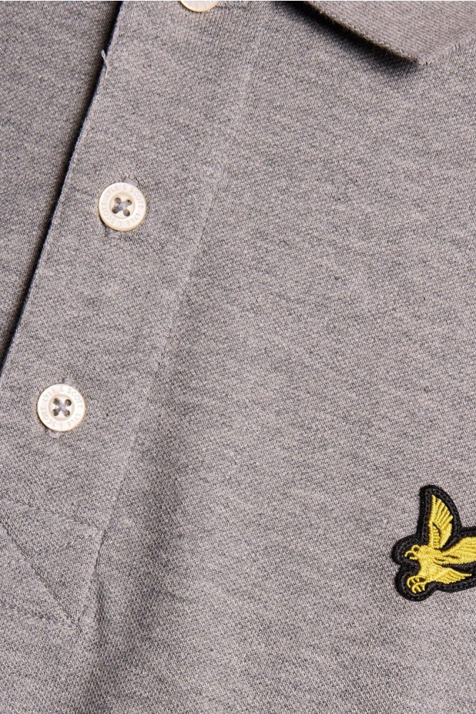 Lyle & Scott grijze heren polo | Kleurstaal