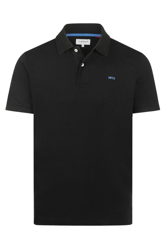 McGregor zwarte heren polo | Vooraanzicht