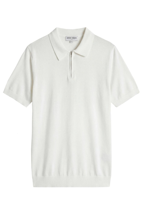 Antony Morato witte heren polo | Vooraanzicht