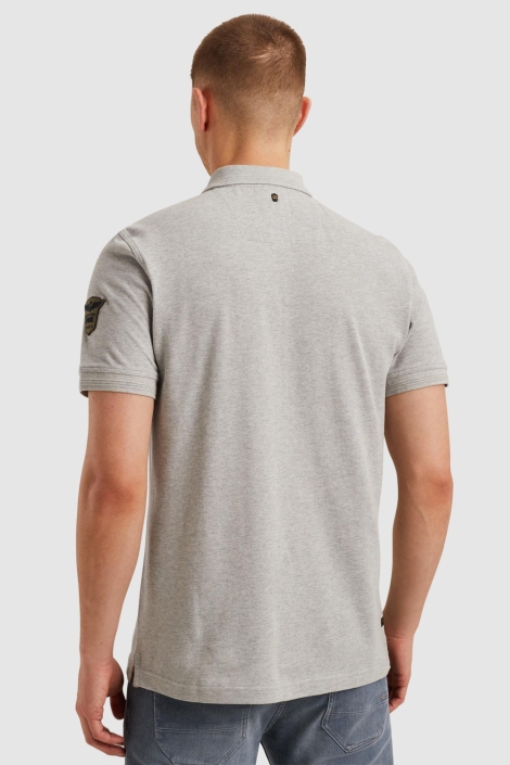 PME legend grijze heren polo | Model achteraanzicht