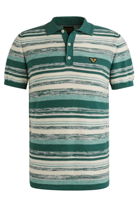 PME legend groene heren polo | Vooraanzicht